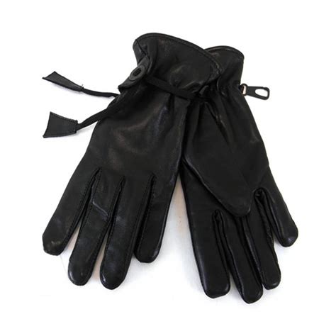 Vance VL454 Women's Black Soft Leather Lined Motorcycle Riding Gloves